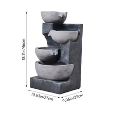 Load image into Gallery viewer, Solar-Powered Water Fountain Outdoor Gardening Decor