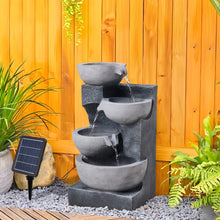 Load image into Gallery viewer, Solar-Powered Water Fountain Outdoor Gardening Decor