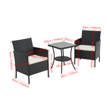 Load image into Gallery viewer, 3 PCS Garden Furniture Set