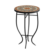 Load image into Gallery viewer, Outdoor Mosaic Accent Side Table Plant Stand