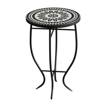 Load image into Gallery viewer, Outdoor Mosaic Accent Side Table Plant Stand