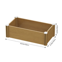 Load image into Gallery viewer, Plastic Wood-Grain Raised Garden Bed Planter