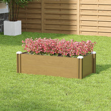 Load image into Gallery viewer, Plastic Wood-Grain Raised Garden Bed Planter