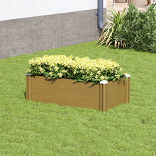 Load image into Gallery viewer, Plastic Wood-Grain Raised Garden Bed Planter