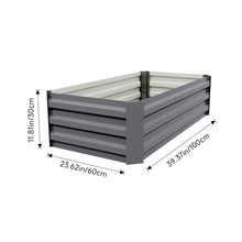 Load image into Gallery viewer, Galvanised Steel Raised Garden Bed