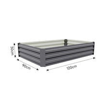 Load image into Gallery viewer, Galvanised Steel Raised Garden Bed