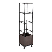 Load image into Gallery viewer, Rolling Planter Box with Trellis