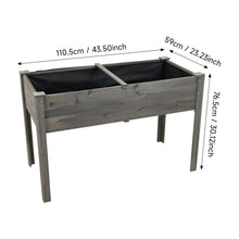 Load image into Gallery viewer, Elevated Rectangular Raised Garden Bed with Drainage Holes