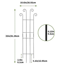 Load image into Gallery viewer, 4-Pack Outdoor Metal Trellis Set for Climbing Plants