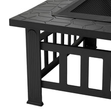 Load image into Gallery viewer, Heavy Duty Outdoor Fire Pit with Mesh Spark Screen and Grill Grate