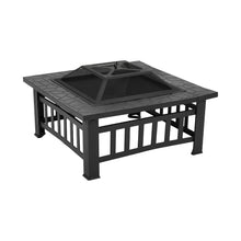 Load image into Gallery viewer, Heavy Duty Outdoor Fire Pit with Mesh Spark Screen and Grill Grate