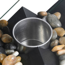 Load image into Gallery viewer, Electric Fireplace Glass Burning LED Flame Stove Fire Heater Tabletop Fire Pit