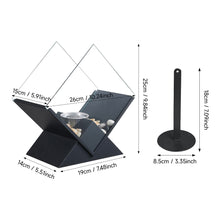 Load image into Gallery viewer, Electric Fireplace Glass Burning LED Flame Stove Fire Heater Tabletop Fire Pit