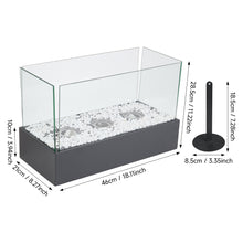 Load image into Gallery viewer, Electric Fireplace Glass Burning LED Flame Stove Fire Heater Tabletop Fire Pit