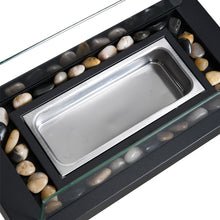 Load image into Gallery viewer, Electric Fireplace Glass Burning LED Flame Stove Fire Heater Tabletop Fire Pit