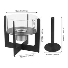 Load image into Gallery viewer, Electric Fireplace Glass Burning LED Flame Stove Fire Heater Tabletop Fire Pit