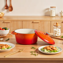 Load image into Gallery viewer, 6L Enameled Cast Iron Dutch Oven Pot with Lid