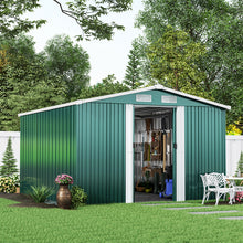 Load image into Gallery viewer, 10x8FT Large Metal Garden Tool Storage Shed