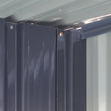 Load image into Gallery viewer, Garden Metal Storage Shed with Log Storage