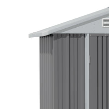 Load image into Gallery viewer, 6x8FT Metal Garden Storage Shed with Lockable Door