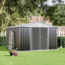 Load image into Gallery viewer, Outdoor Metal Storage Shed with Lockable Door
