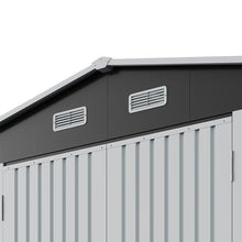 Load image into Gallery viewer, 10x12FT Outdoor Metal Apex Roof Storage Shed