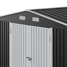 Load image into Gallery viewer, 10x12FT Outdoor Metal Apex Roof Storage Shed