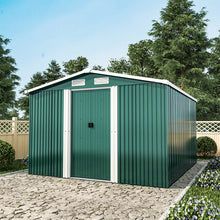 Load image into Gallery viewer, 10x8 FT Large Metal Garden Tool Storage Shed