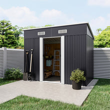 Load image into Gallery viewer, 4x8FT Metal Storage Tool Shed for Garden Patio