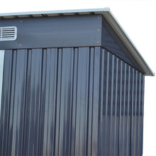Load image into Gallery viewer, 4x8FT Metal Storage Tool Shed for Garden Patio