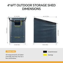 Load image into Gallery viewer, Dark Grey Flat Roof Storage Shelter