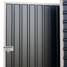 Load image into Gallery viewer, 6x8 FT Metal Apex Roof Garden Tool Storage Shed