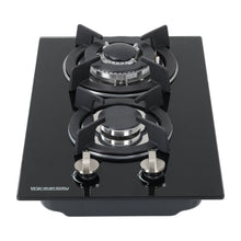 Load image into Gallery viewer, Black Tempered Glass 2/4-Burner Gas Cooktop Gas Cooktops Living and Home