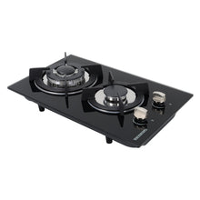 Load image into Gallery viewer, Black Tempered Glass 2/4-Burner Gas Cooktop Gas Cooktops Living and Home