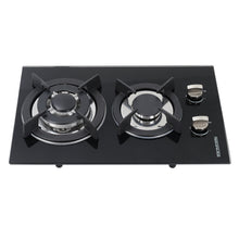 Load image into Gallery viewer, Black Tempered Glass 2/4-Burner Gas Cooktop Gas Cooktops Living and Home