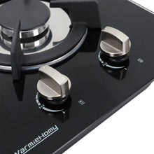 Load image into Gallery viewer, Black Tempered Glass 2/4-Burner Gas Cooktop Gas Cooktops Living and Home