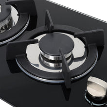 Load image into Gallery viewer, Black Tempered Glass 2/4-Burner Gas Cooktop Gas Cooktops Living and Home