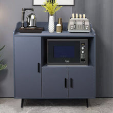 Load image into Gallery viewer, 90cm W Contemporary White/Grey Home Sideboard Cabinet with Storage Indoor Cabinets Living and Home Grey