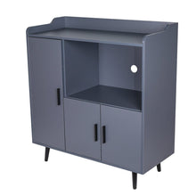 Load image into Gallery viewer, 90cm W Contemporary White/Grey Home Sideboard Cabinet with Storage Indoor Cabinets Living and Home