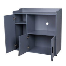 Load image into Gallery viewer, 90cm W Contemporary White/Grey Home Sideboard Cabinet with Storage Indoor Cabinets Living and Home