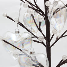 Load image into Gallery viewer, 12 Pcs Heart Shape Glass Ornaments Christmas Hanging Decor Baubles (Discount) Living and Home