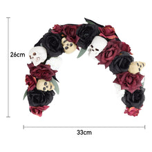 Load image into Gallery viewer, Scary Prelit Skull Halloween Arch Wreath Home Decoration Living and Home