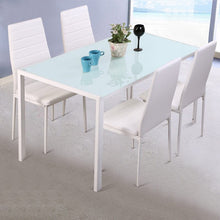 Load image into Gallery viewer, Stylish Tempered Glass Dining Table and Chair Set Living and Home