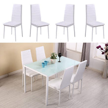 Load image into Gallery viewer, Stylish Tempered Glass Dining Table and Chair Set Living and Home