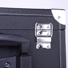 Load image into Gallery viewer, 2 Drawers Portable Lockable Cosmetic Makeup Travel Case Black/Purple Makeup Organizers Living and Home