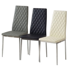 Load image into Gallery viewer, PVC High Back Modern Dining Chairs Set of 2 Living and Home