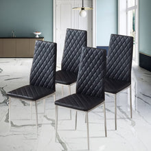 Load image into Gallery viewer, PVC High Back Modern Dining Chairs Set of 2 Living and Home