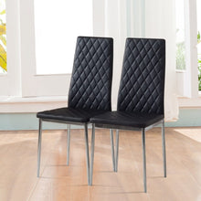 Load image into Gallery viewer, PVC High Back Modern Dining Chairs Set of 2 Living and Home