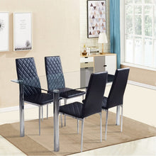 Load image into Gallery viewer, PVC High Back Modern Dining Chairs Set of 2 Living and Home