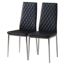 Load image into Gallery viewer, PVC High Back Modern Dining Chairs Set of 2 Living and Home